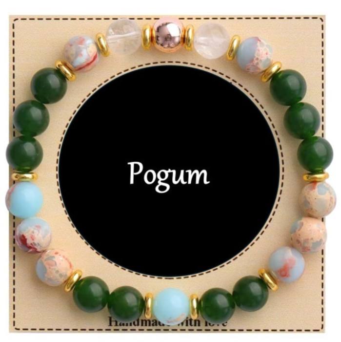 Zapestnica iz naravnih kristalov za POGUM 5764