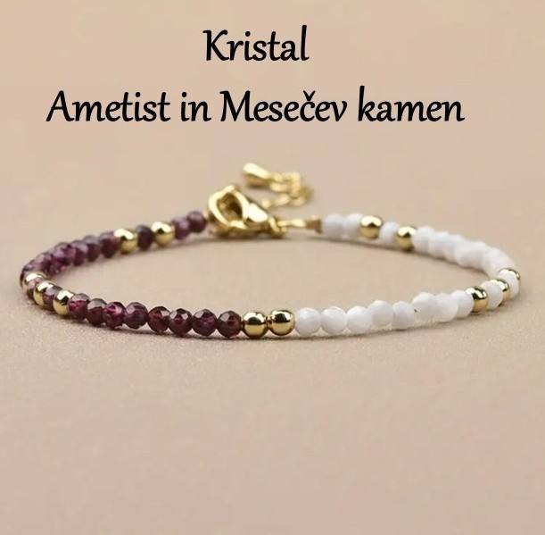 Zapestnica Ametist in Mesečev kamen – VPOGLED & DUHOVNOST 5590