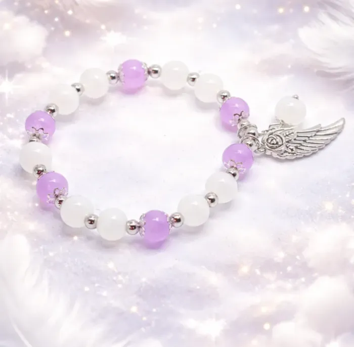 Zapestnica  Angelski blagoslov z kristalom 6452