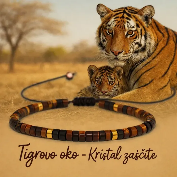 Zapestnica Tigrovo oko – Kristal zaščite, moči in poguma 6531
