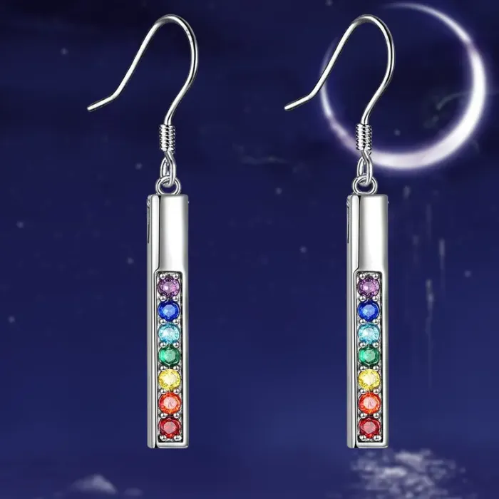 Čakra energijski uhani – moč barv 6123